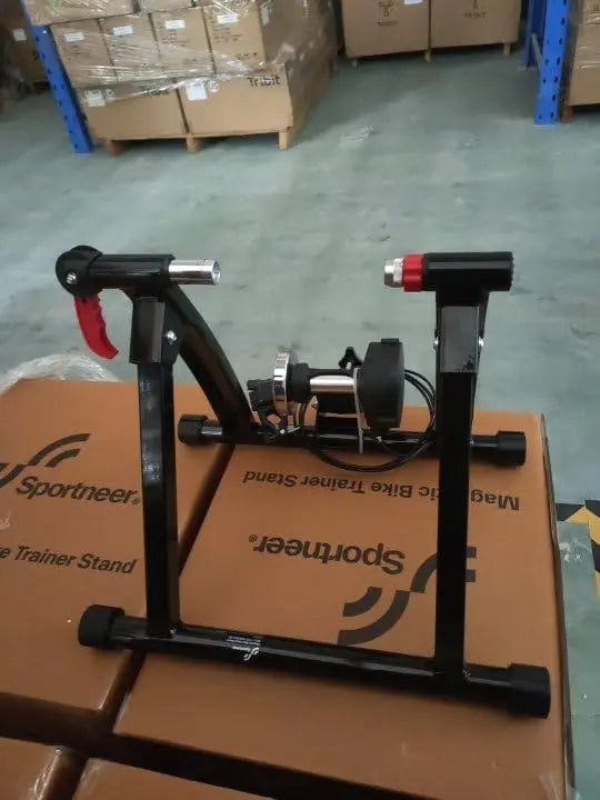 Sportneer Magnetic Indoor Bike Trainer Stand – 6-Level Resistance with Quiet Ride Technology